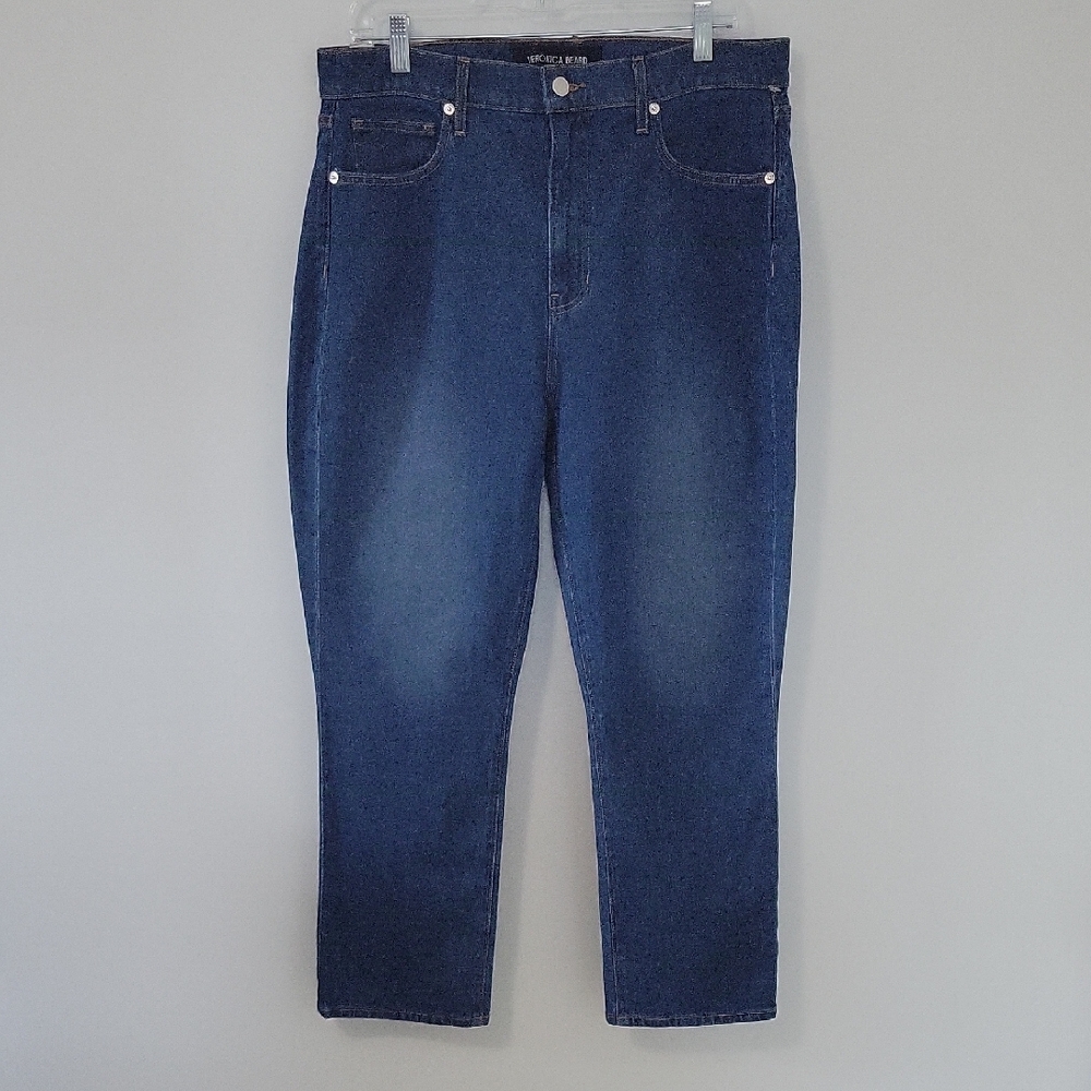 Veronica Beard Jeans Carly Kick Flare Crop High Rise Jeans, Size 32